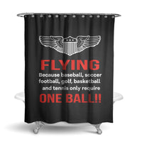 Thumbnail for Flying One Ball Designed Shower Curtains