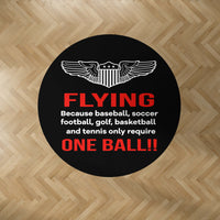 Thumbnail for Flying One Ball Designed Carpet & Floor Mats (Round)