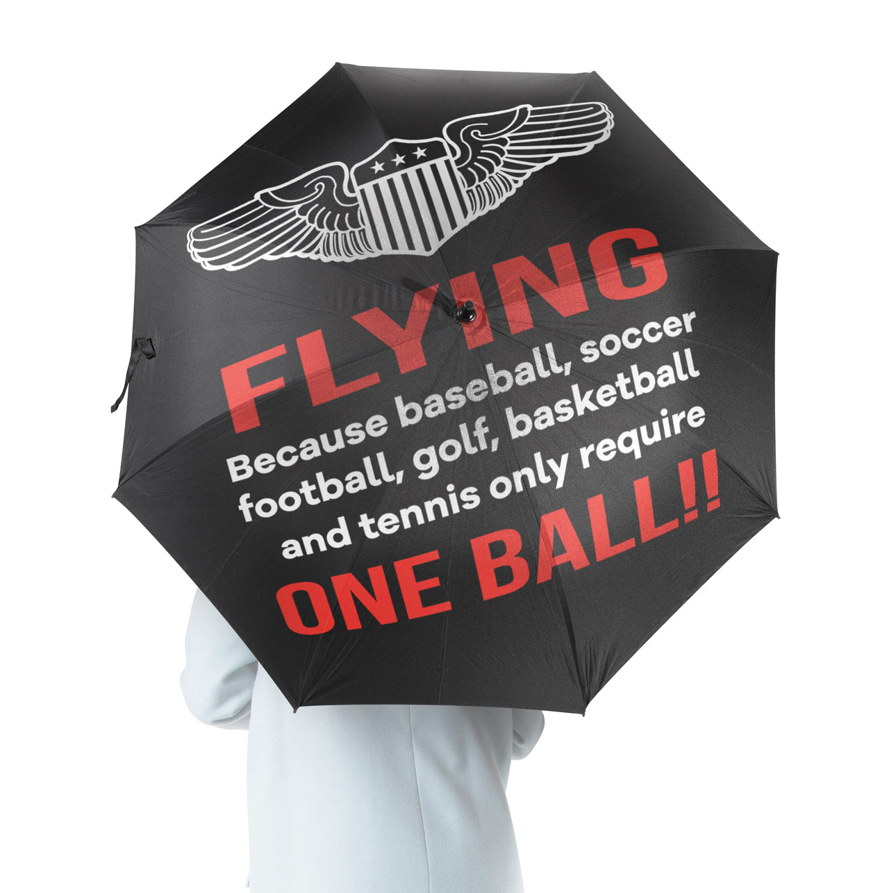 Flying One Ball Designed Umbrella