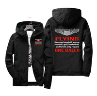Thumbnail for Flying One Ball Designed Windbreaker Jackets