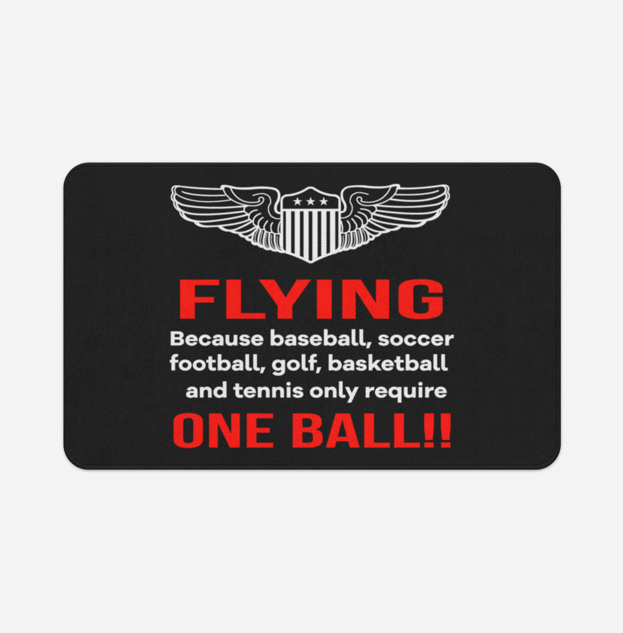 Flying One Ball Designed Bath Mats