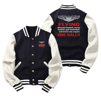 Thumbnail for Flying One Ball Designed Baseball Style Jackets