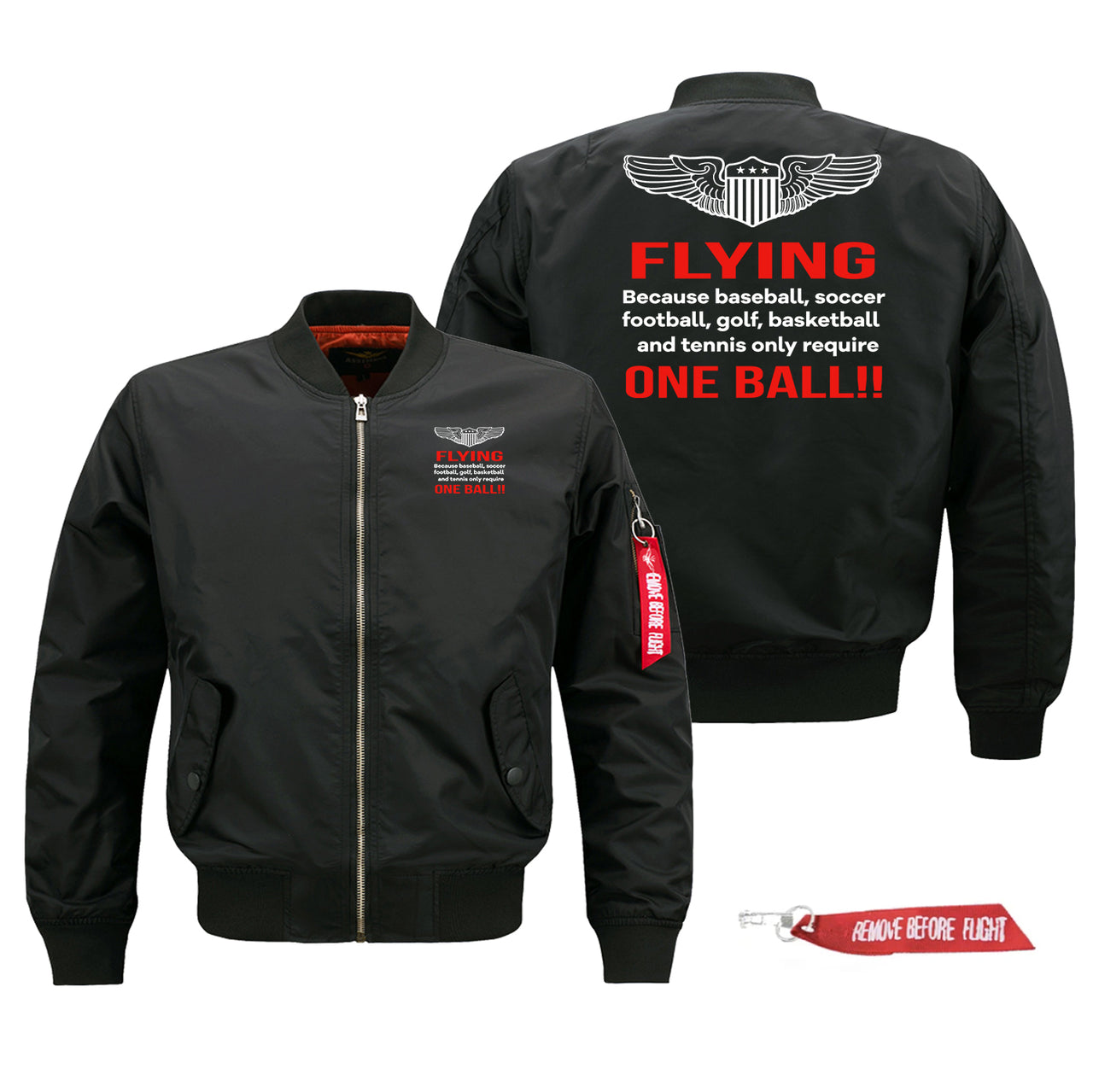 Flying One Ball Designed Pilot Jackets (Customizable)