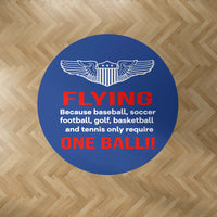 Thumbnail for Flying One Ball Designed Carpet & Floor Mats (Round)