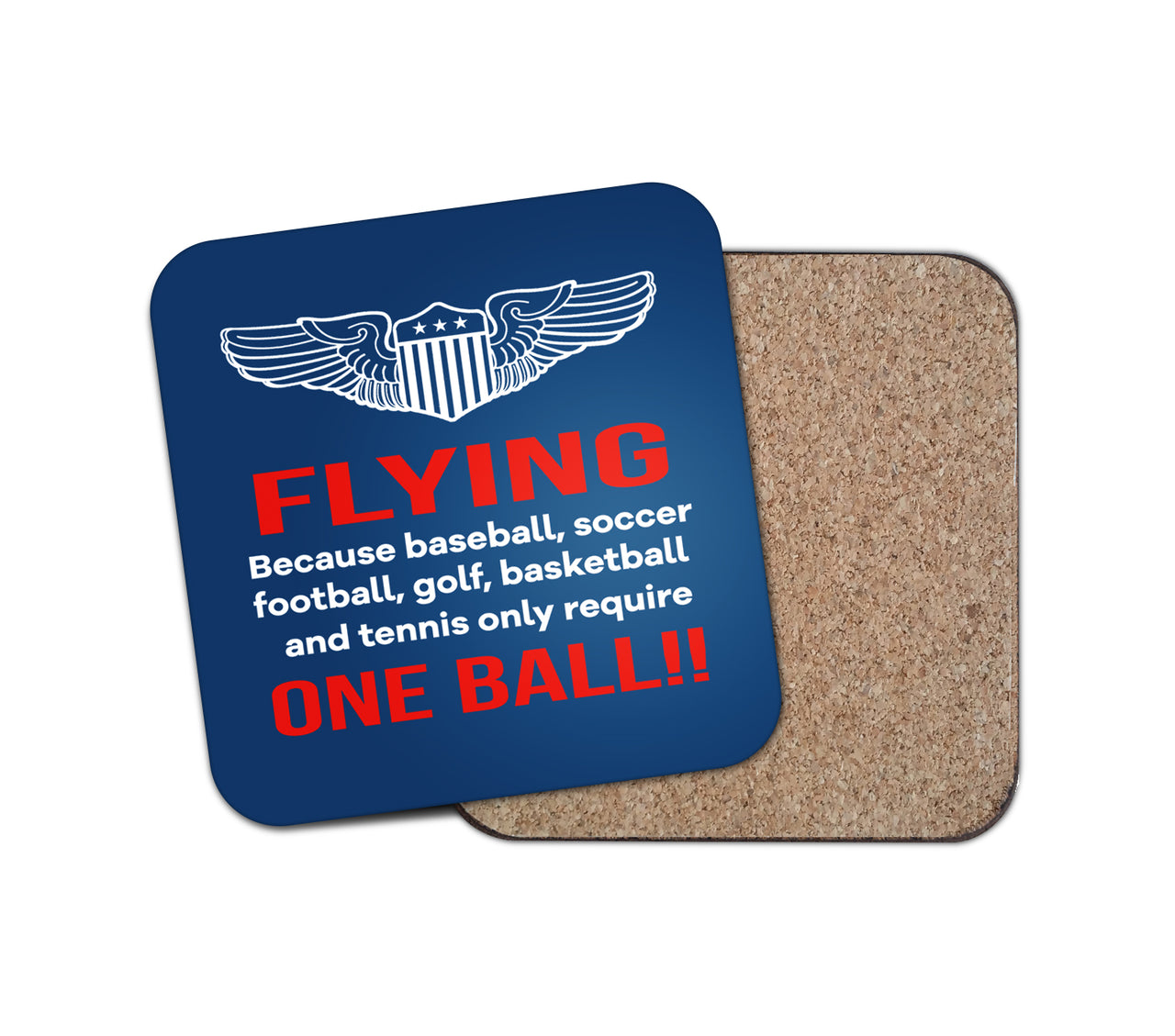 Flying One Ball Designed Coasters