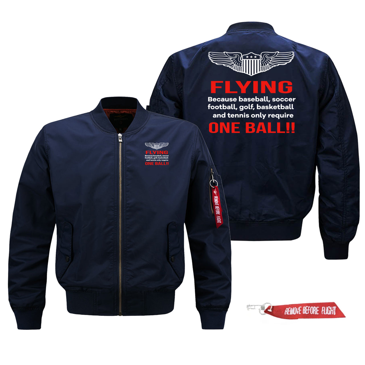 Flying One Ball Designed Pilot Jackets (Customizable)