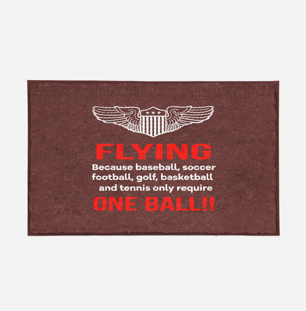 Flying One Ball Designed Door Mats