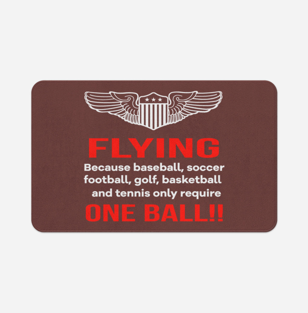 Flying One Ball Designed Bath Mats