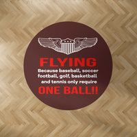 Thumbnail for Flying One Ball Designed Carpet & Floor Mats (Round)