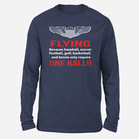 Thumbnail for Flying One Ball Designed Long-Sleeve T-Shirts