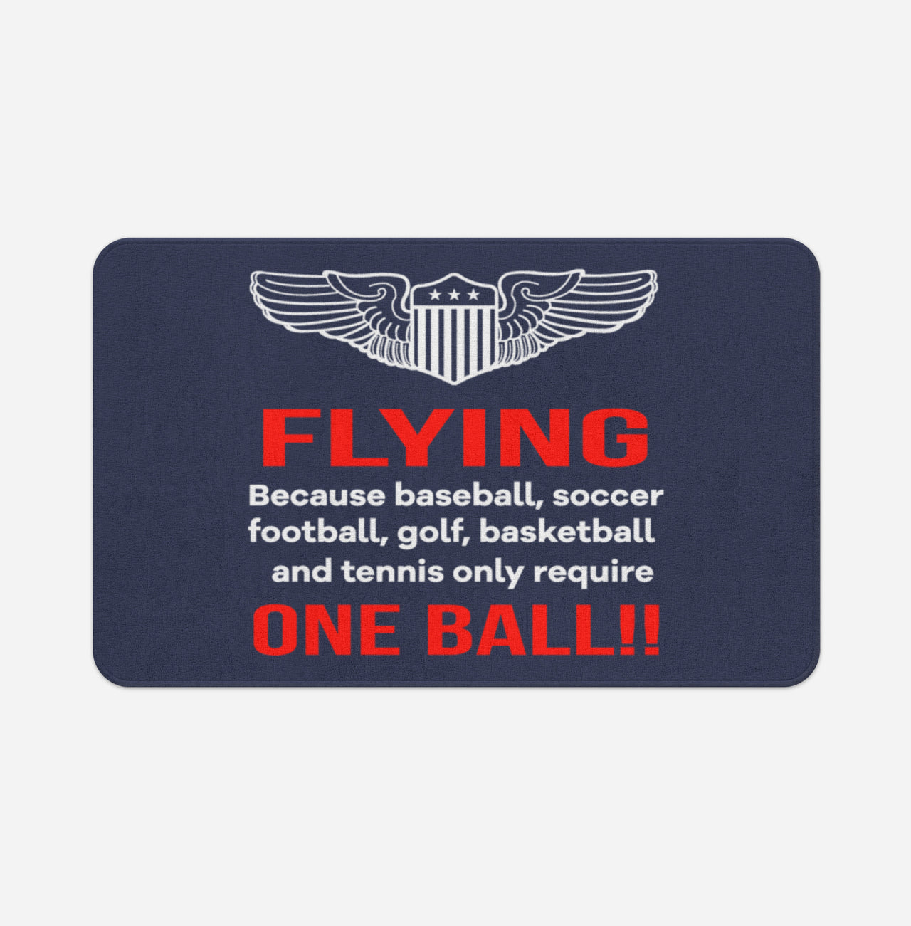 Flying One Ball Designed Bath Mats