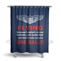 Thumbnail for Flying One Ball Designed Shower Curtains