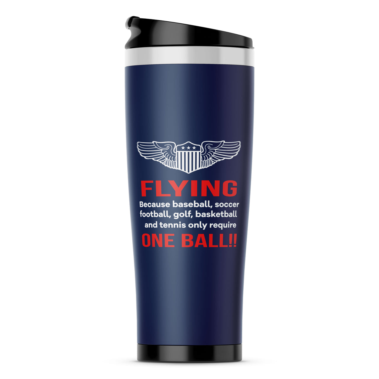 Flying One Ball Designed Travel Mugs