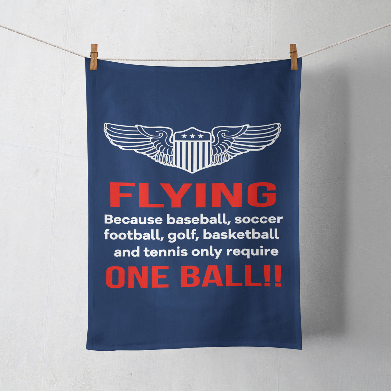 Flying One Ball Designed Towels