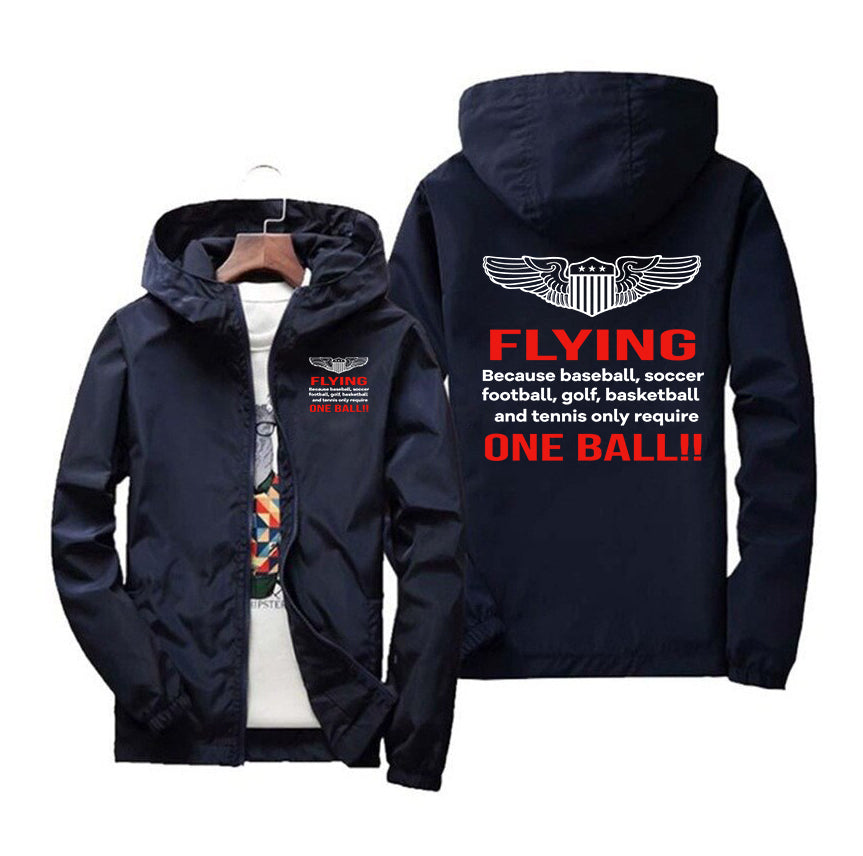 Flying One Ball Designed Windbreaker Jackets