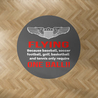 Thumbnail for Flying One Ball Designed Carpet & Floor Mats (Round)