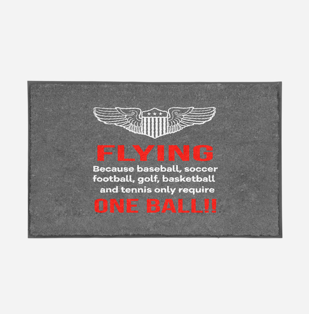 Flying One Ball Designed Door Mats