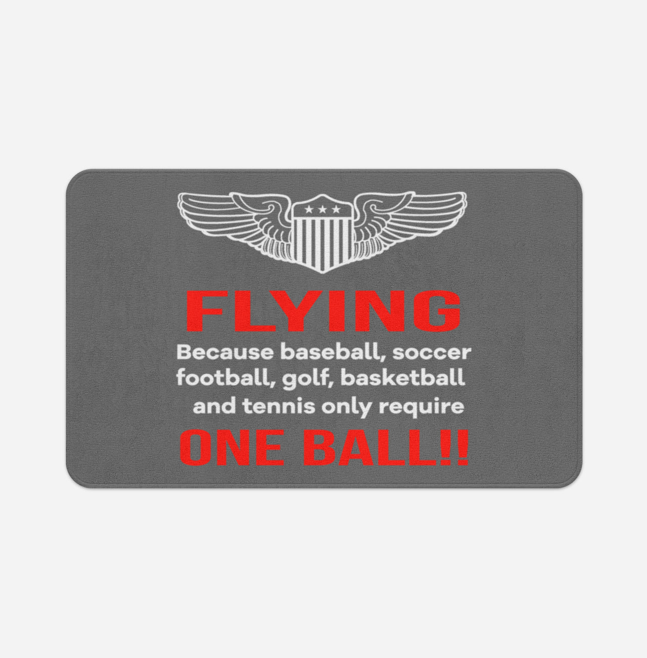 Flying One Ball Designed Bath Mats