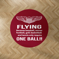 Thumbnail for Flying One Ball Designed Carpet & Floor Mats (Round)