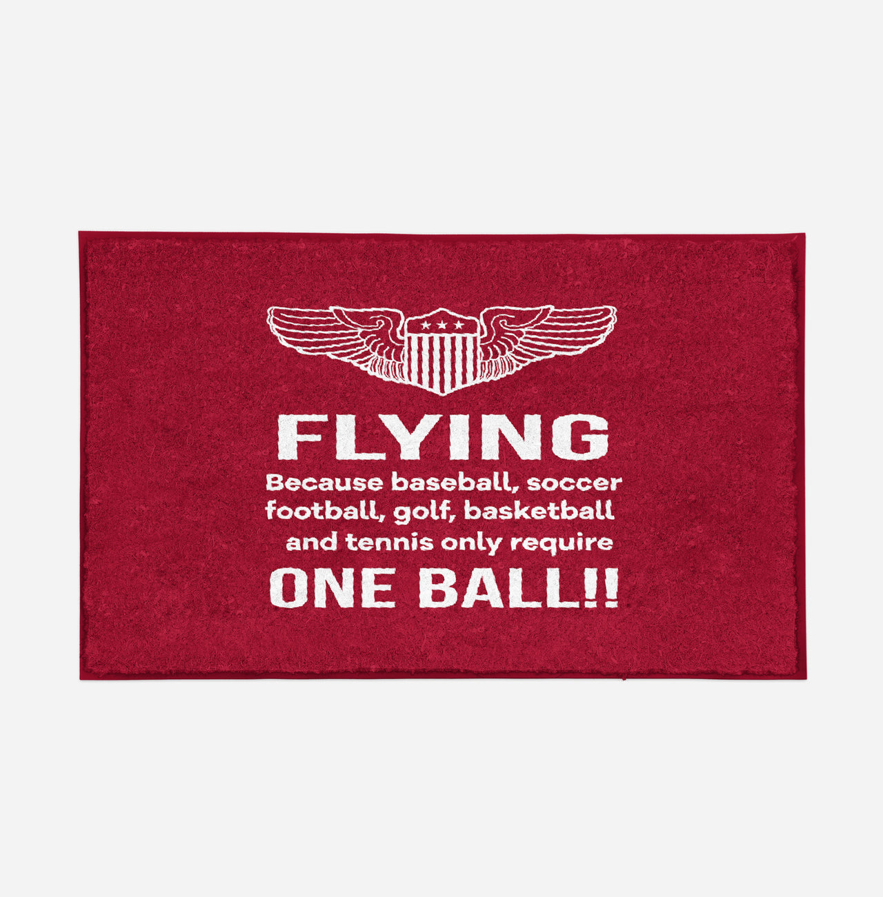 Flying One Ball Designed Door Mats