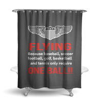 Thumbnail for Flying One Ball Designed Shower Curtains