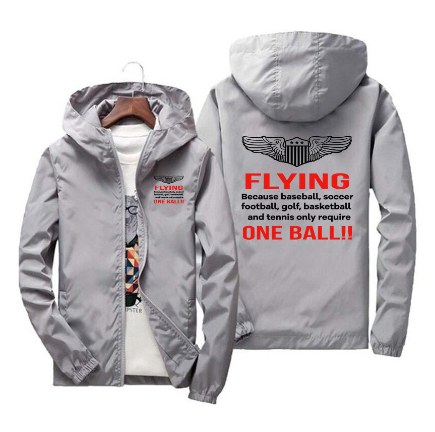 Flying One Ball Designed Windbreaker Jackets