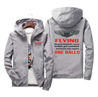 Thumbnail for Flying One Ball Designed Windbreaker Jackets