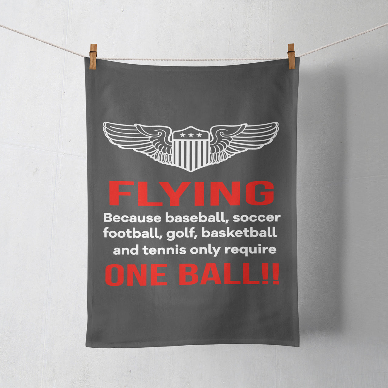 Flying One Ball Designed Towels