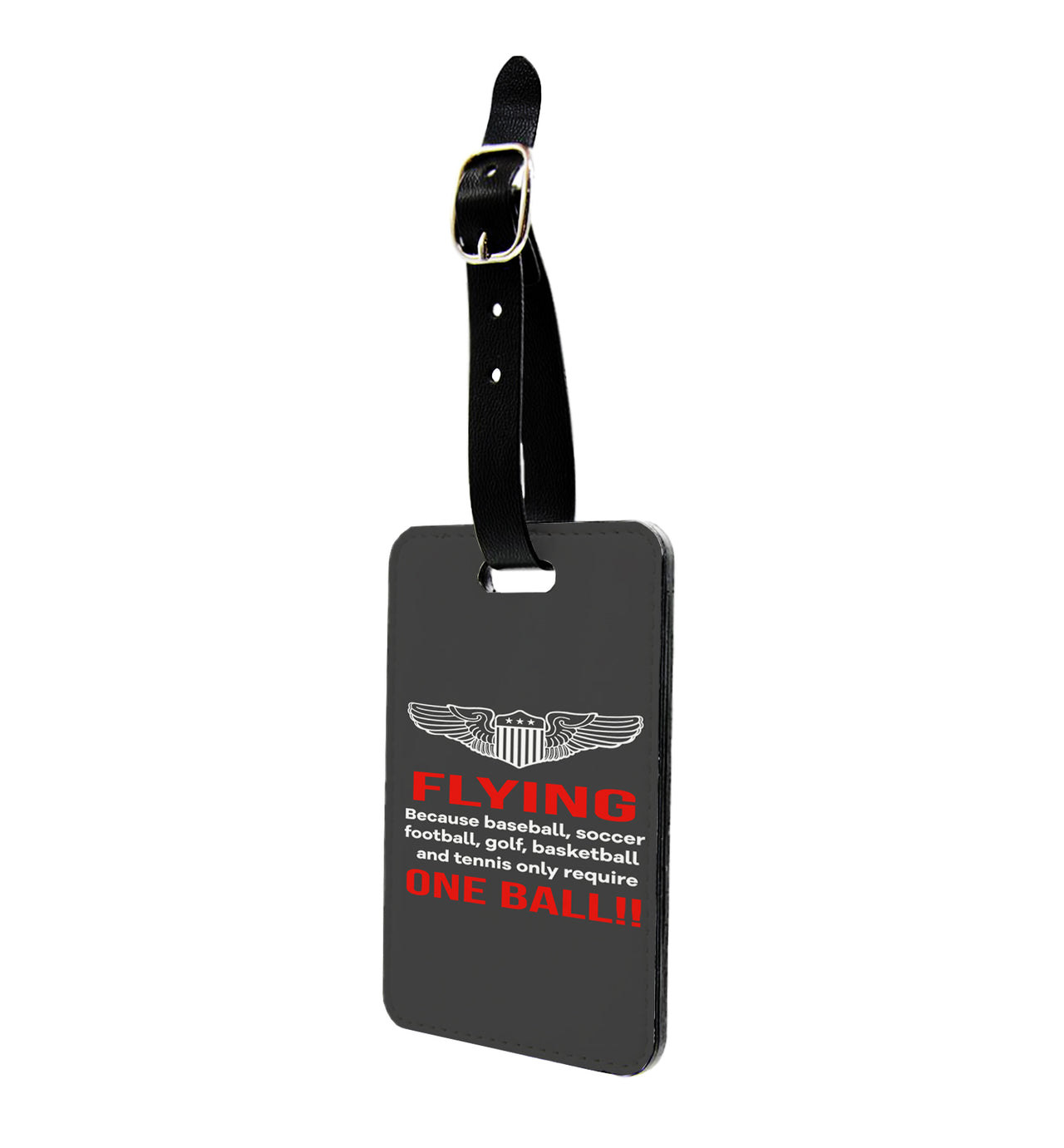 Flying One Ball Designed Luggage Tag
