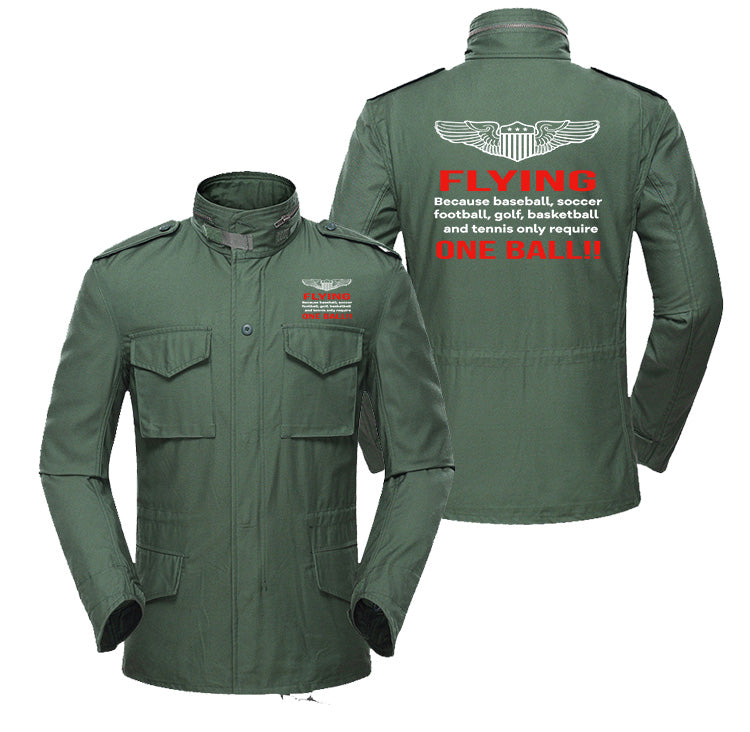 Flying One Ball Designed Military Coats