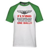 Thumbnail for Flying One Ball Designed Raglan T-Shirts