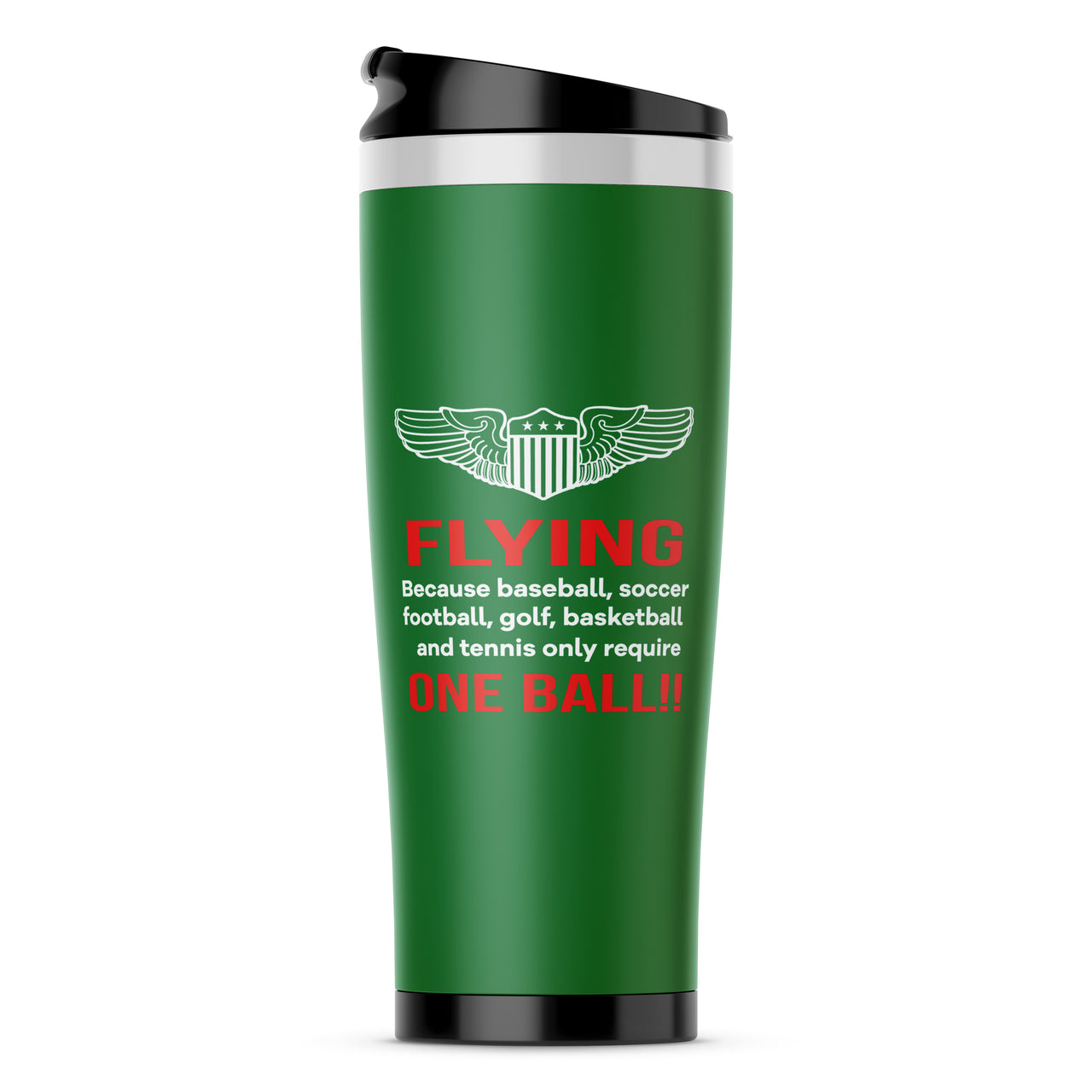 Flying One Ball Designed Travel Mugs