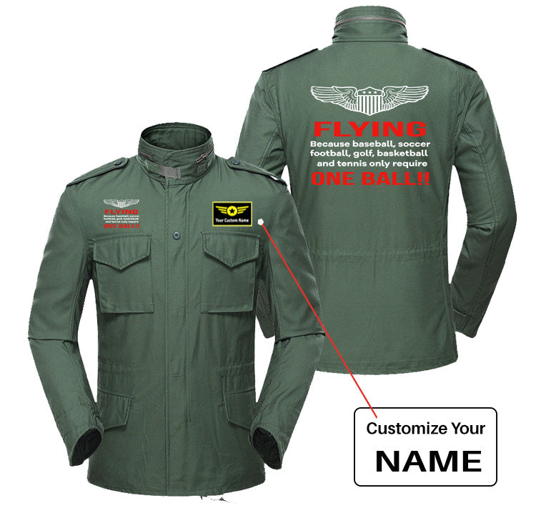 Flying One Ball Designed Military Coats