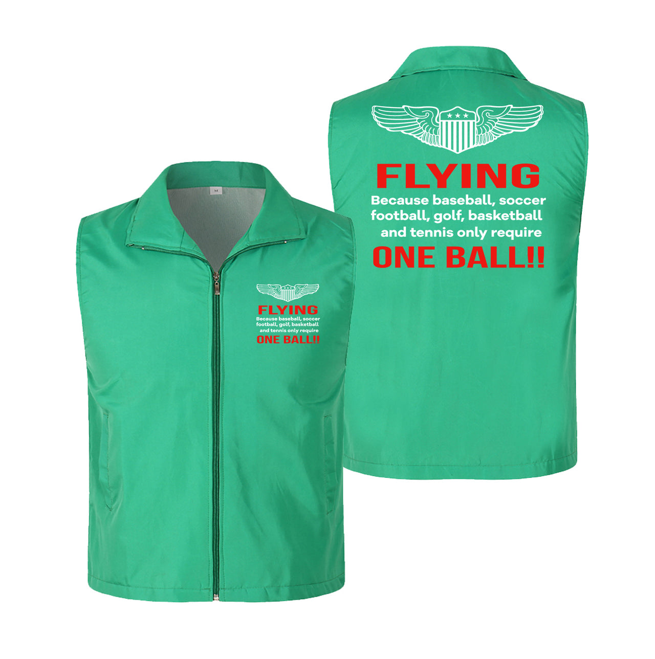 Flying One Ball Designed Thin Style Vests