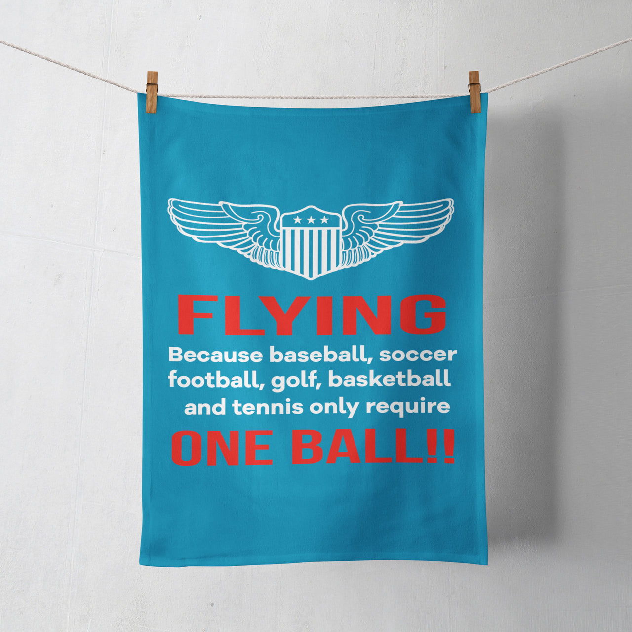 Flying One Ball Designed Towels