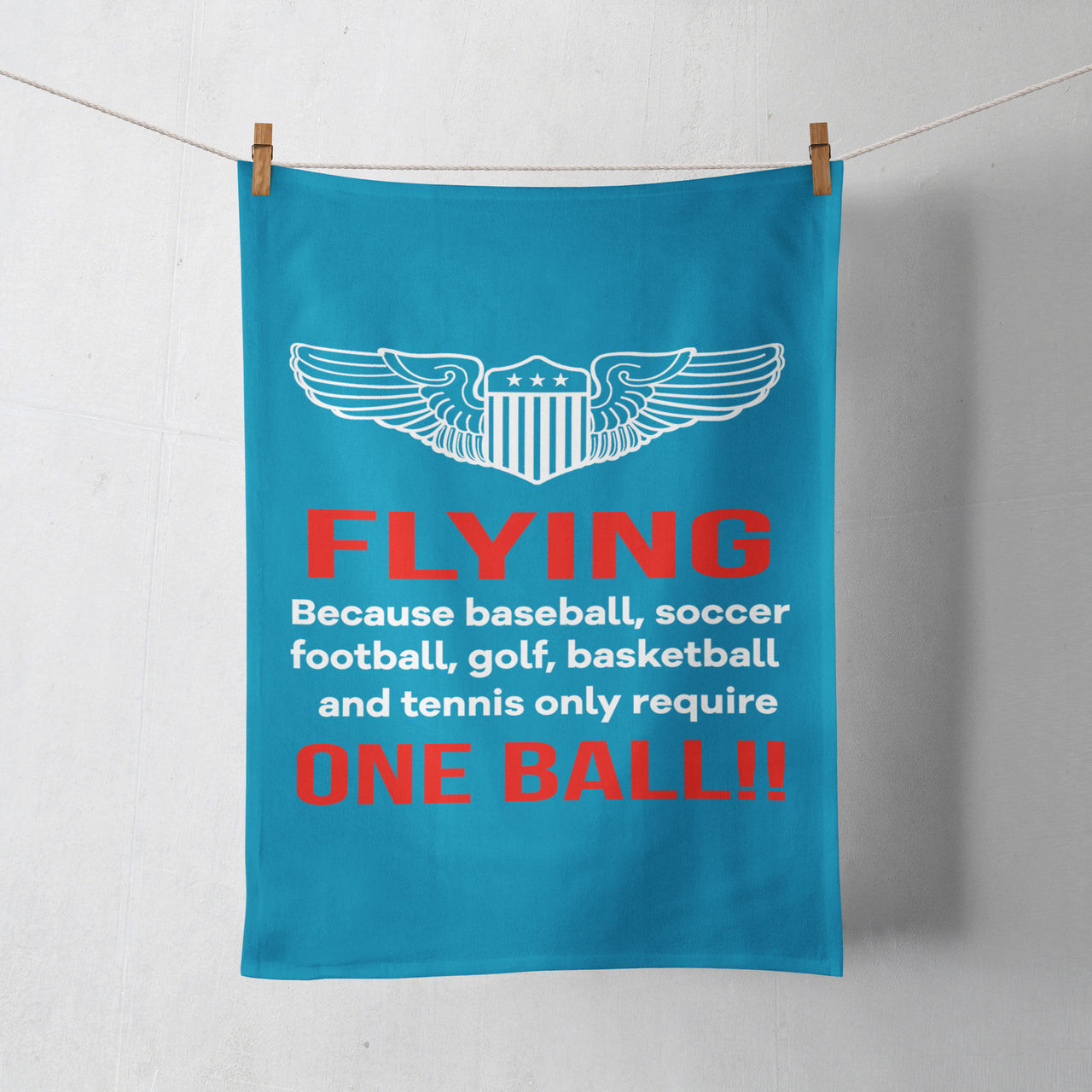 Flying One Ball Designed Towels