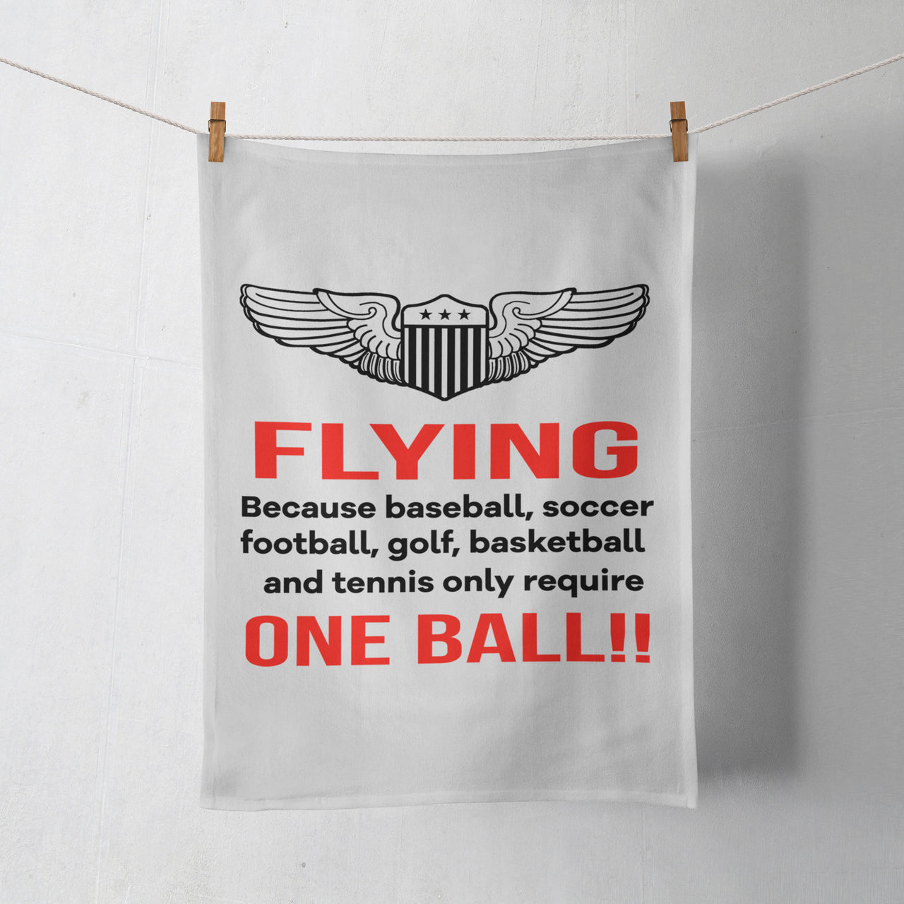 Flying One Ball Designed Towels