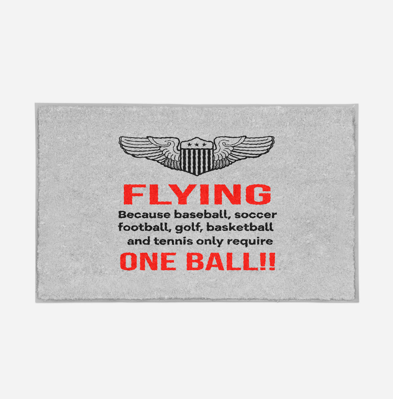 Flying One Ball Designed Door Mats