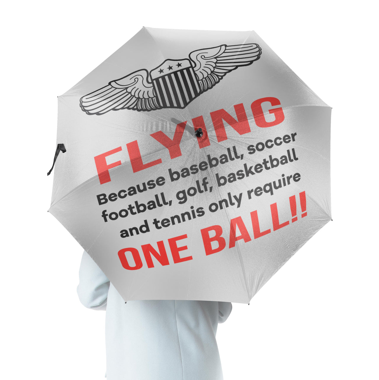 Flying One Ball Designed Umbrella