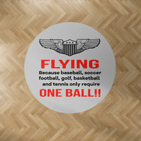Thumbnail for Flying One Ball Designed Carpet & Floor Mats (Round)