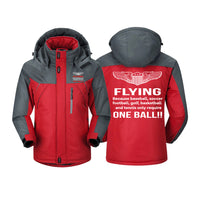 Thumbnail for Flying One Ball Designed Thick Winter Jackets