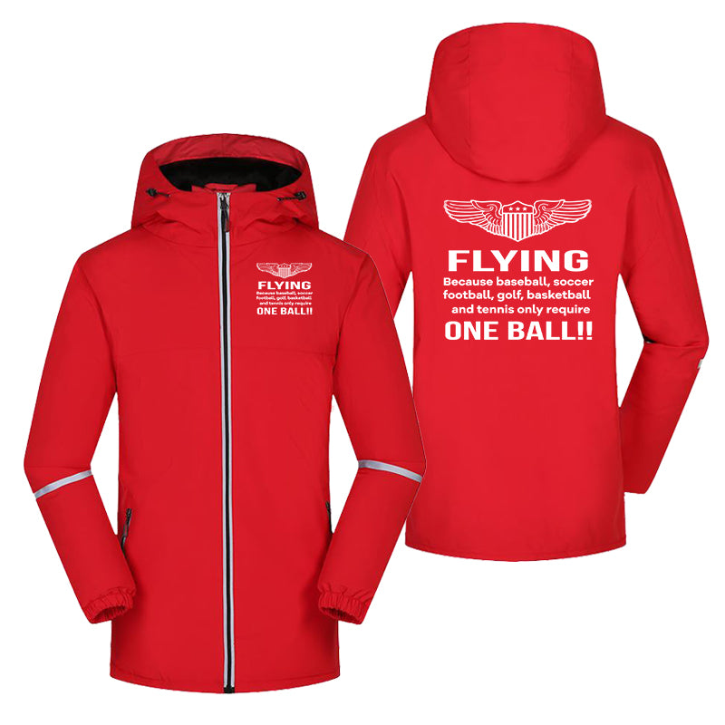 Flying One Ball Designed Rain Coats & Jackets