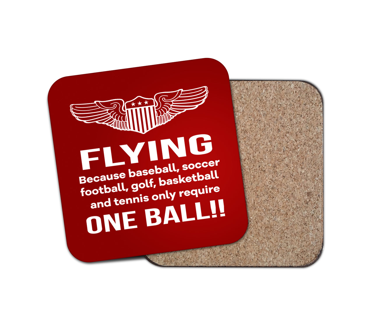 Flying One Ball Designed Coasters
