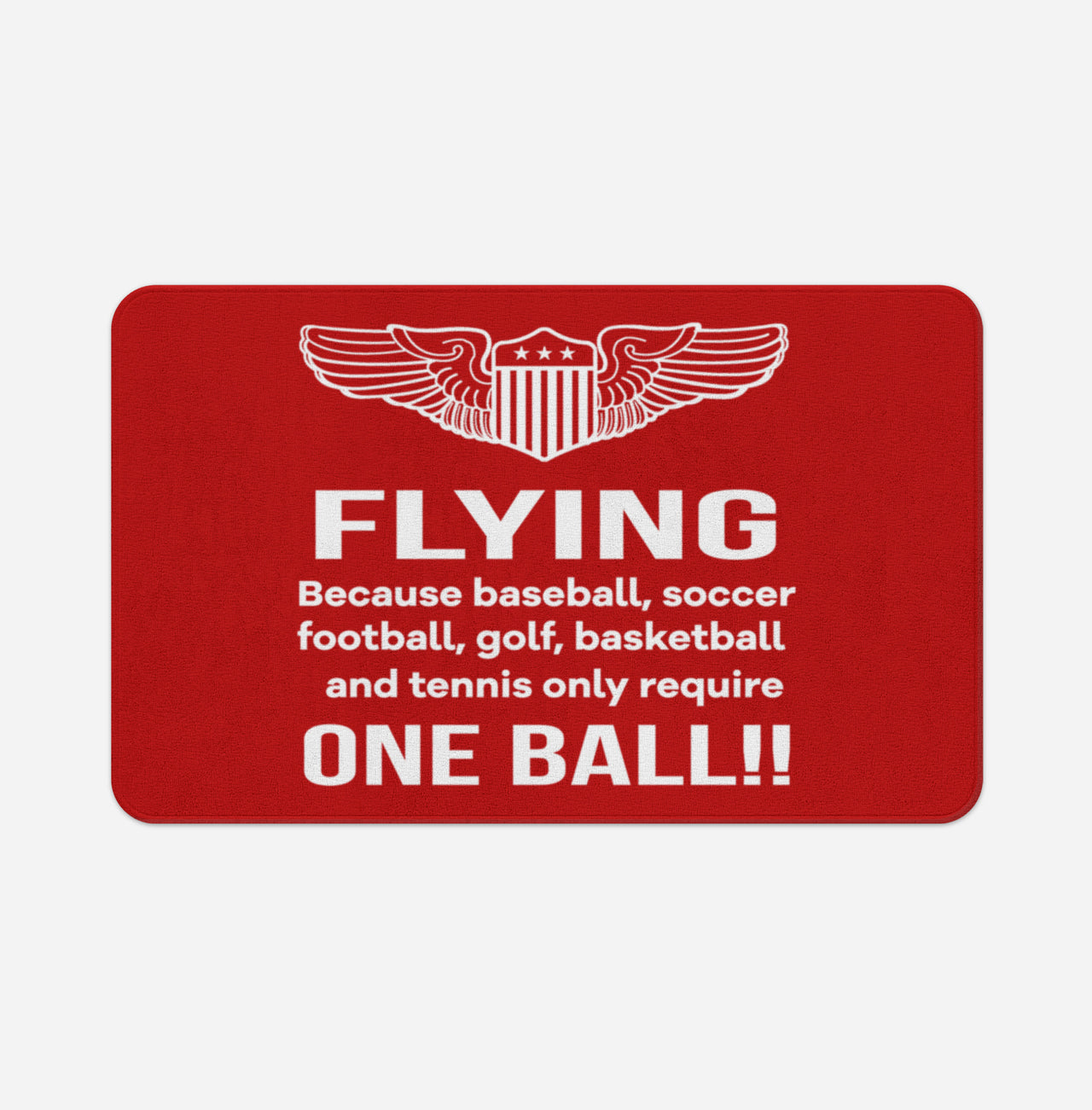 Flying One Ball Designed Bath Mats