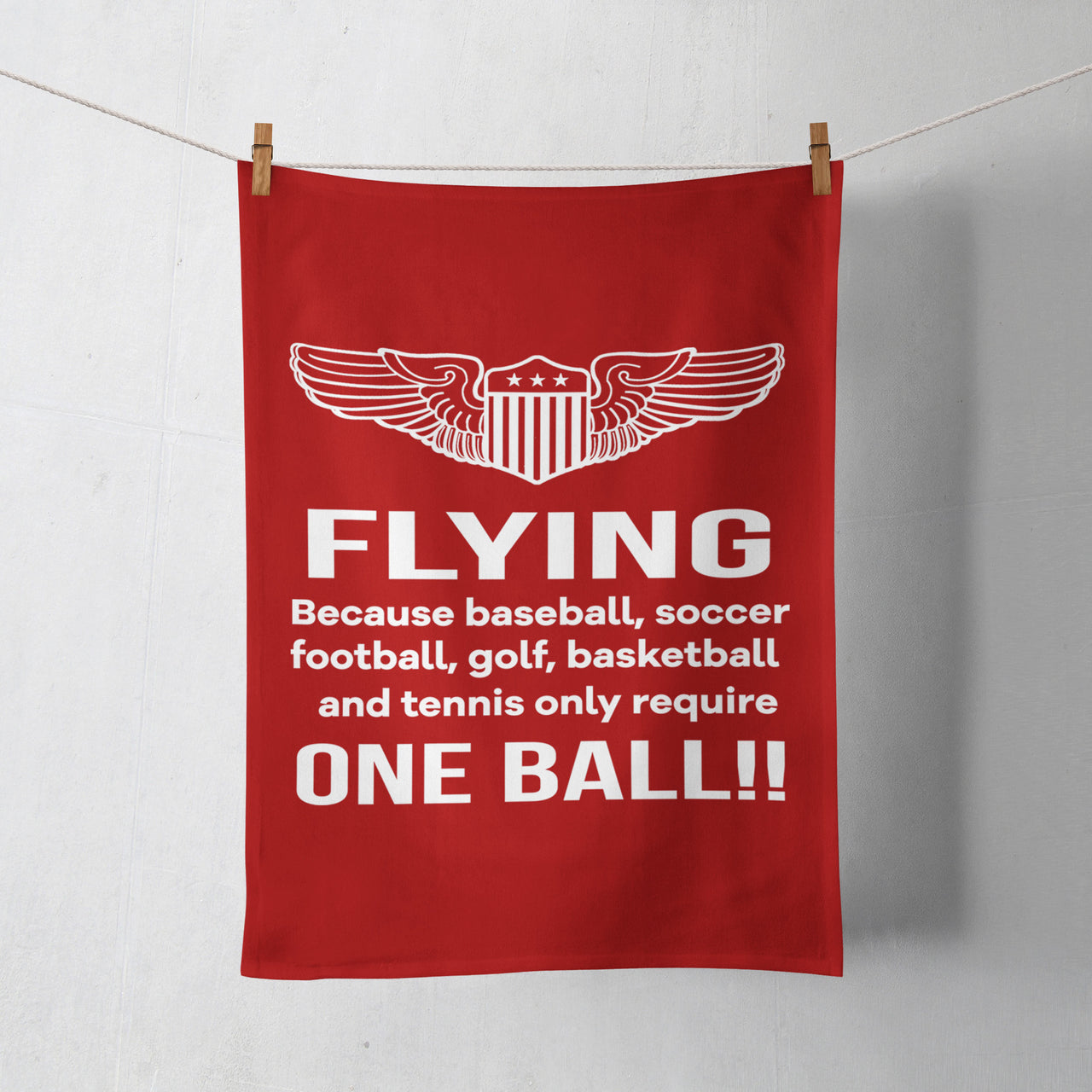Flying One Ball Designed Towels