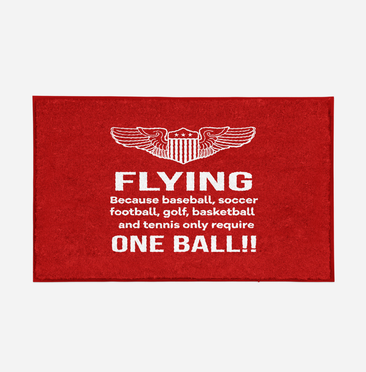 Flying One Ball Designed Door Mats