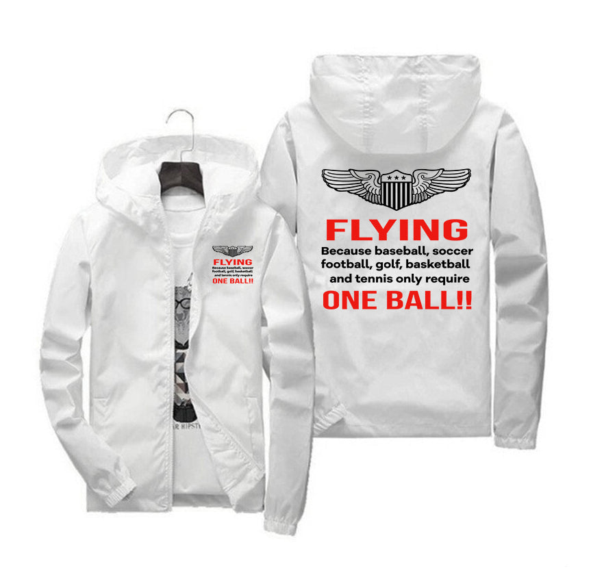 Flying One Ball Designed Windbreaker Jackets