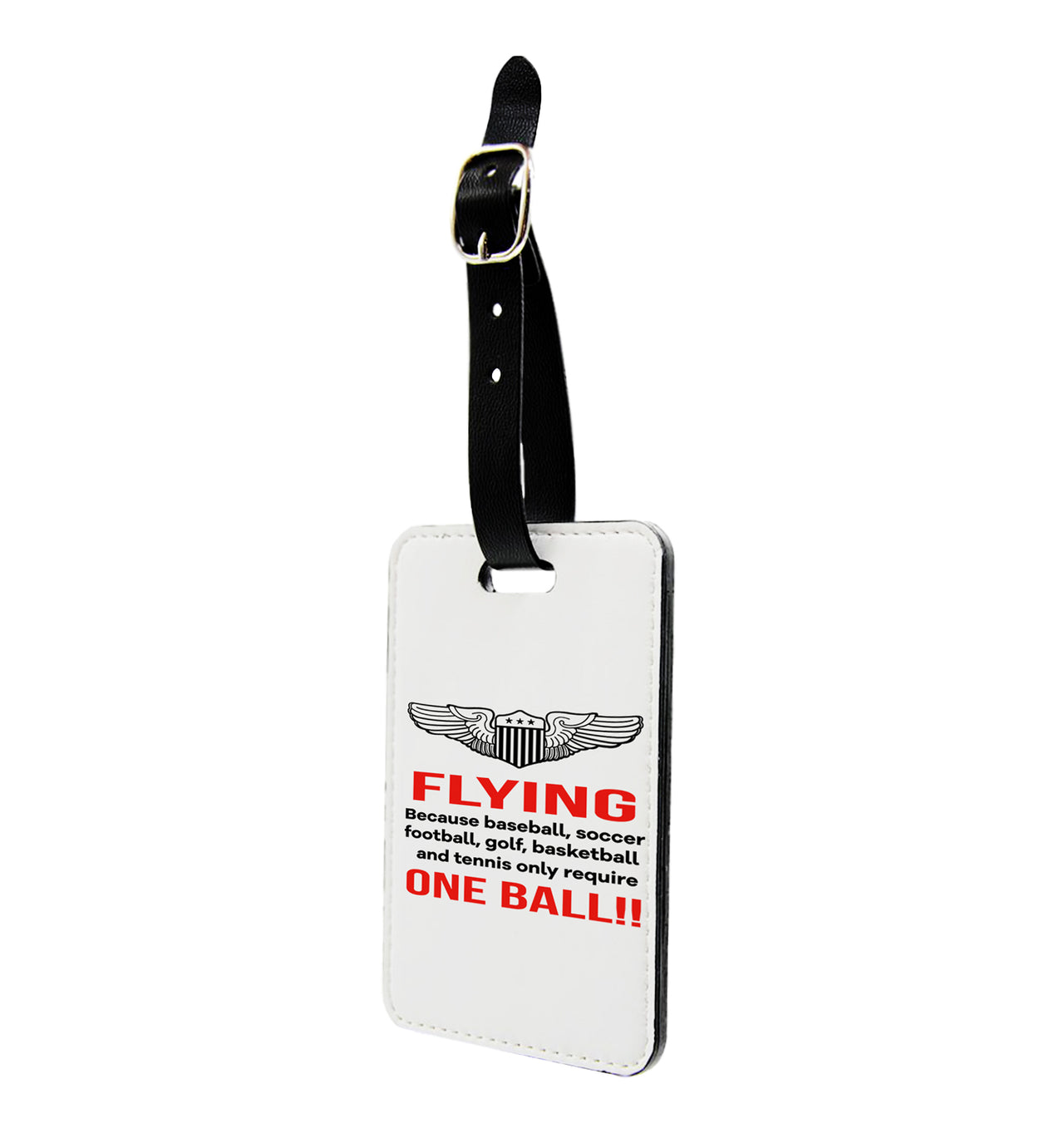 Flying One Ball Designed Luggage Tag