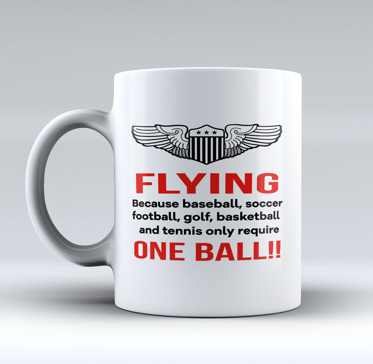 Flying One Ball Designed Mugs