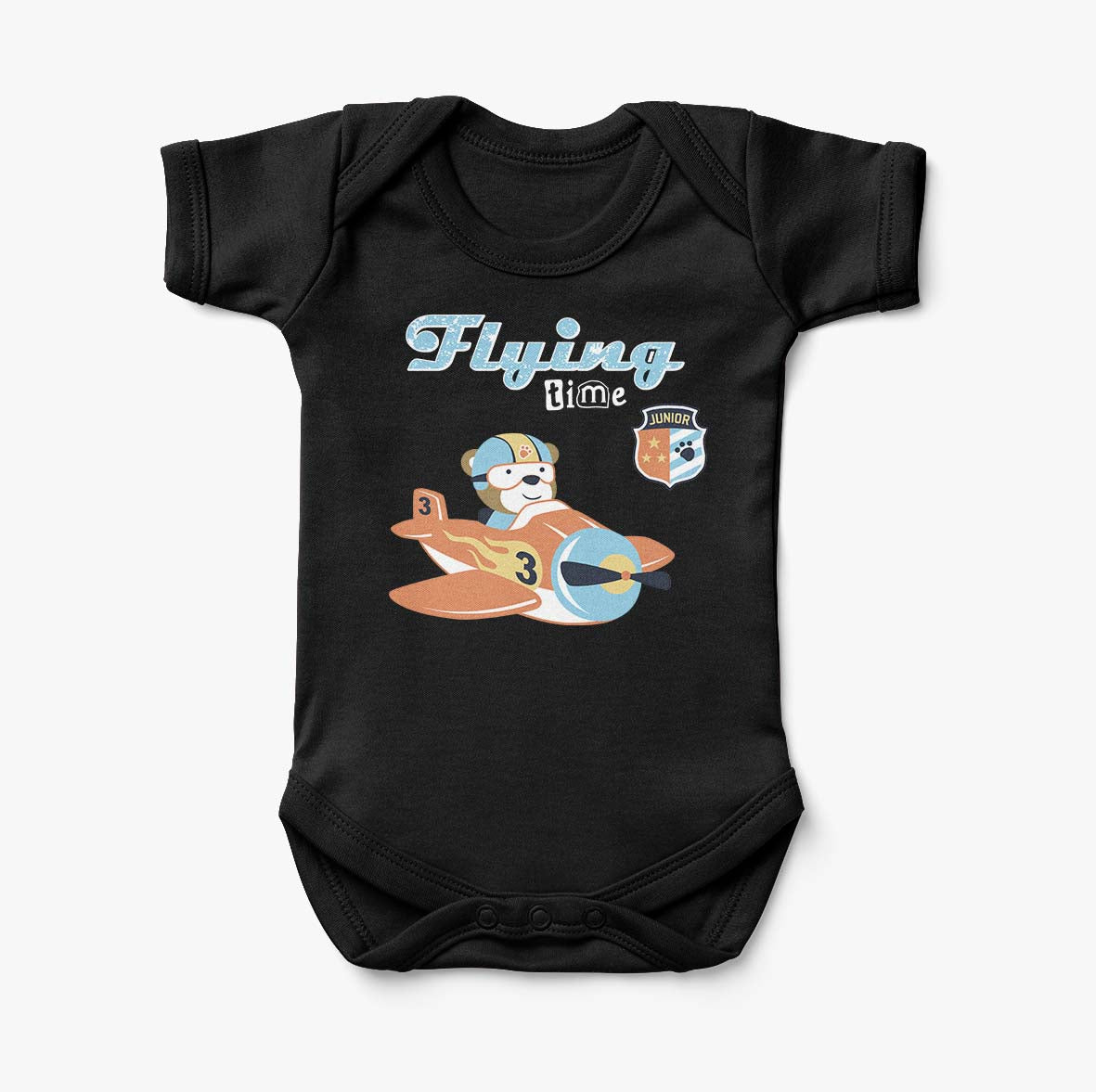 Flying Time & Junior Pilot Designed Baby Bodysuits